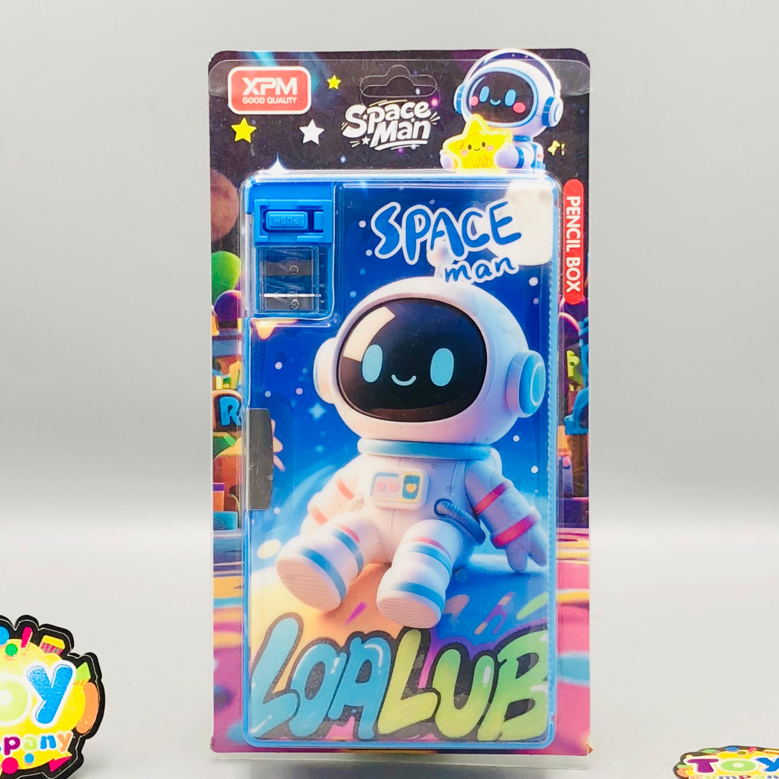Jumbo Spaceman Double-Sided Geometry Box With Dual Sharpener