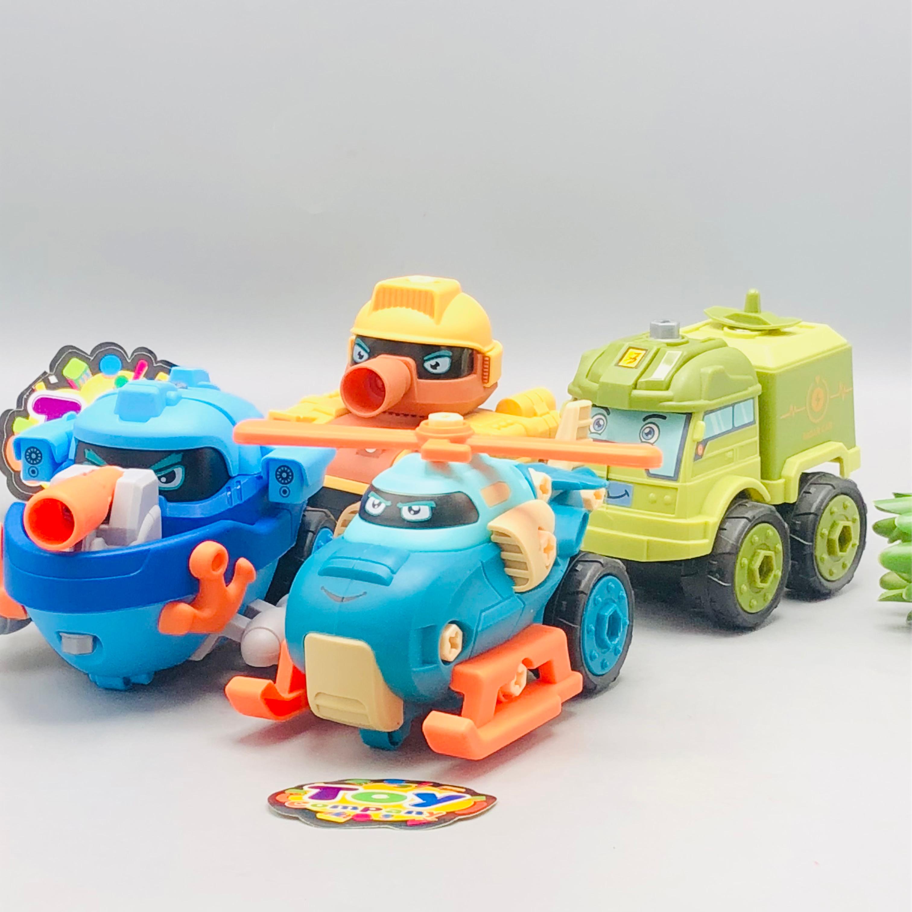 DIY 4Pcs Military Screw Vehicles