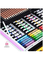 145Pcs Premium Kuromi Themed Kids Painting Kit Briefcase