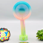 Rechargeable Colorful Desktop Fan With Lights