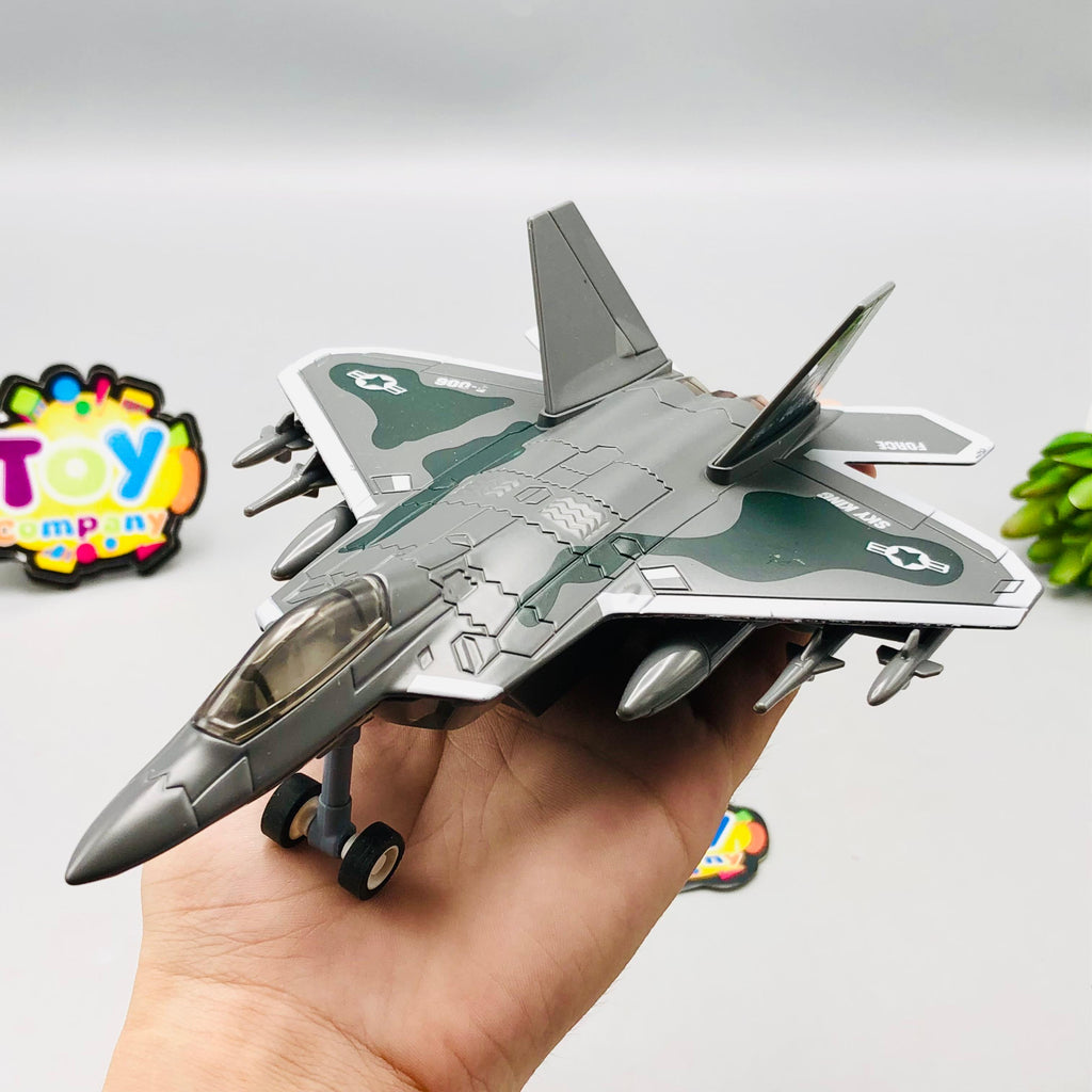 1:400 Diecast Pullback F-006 Fighter Jet Model - 1Pc