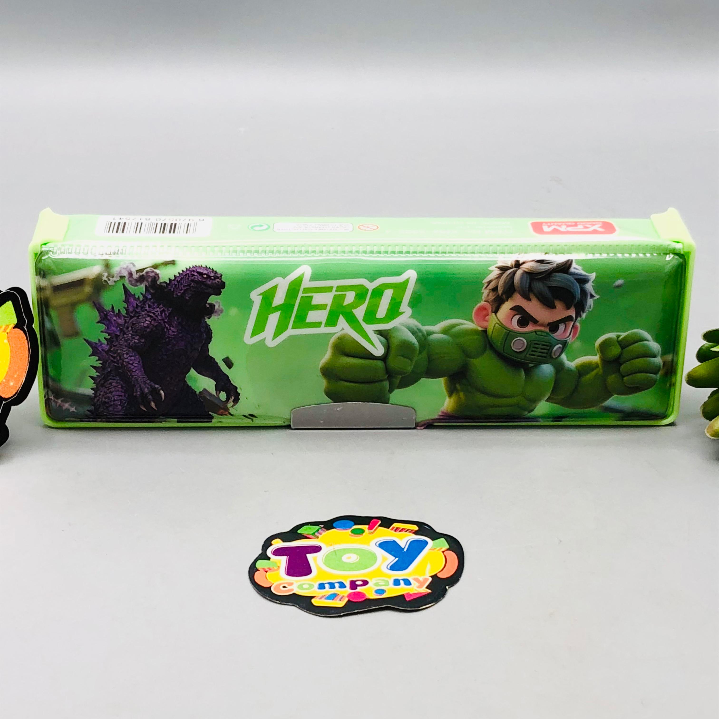 Mini Hero Themed Double-Sided Geometry Box - Green