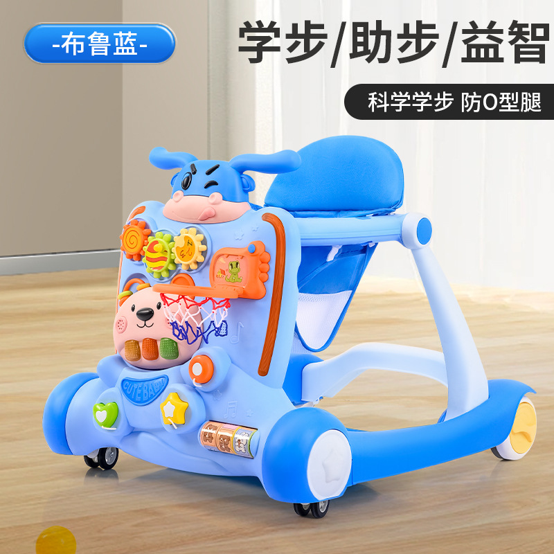 Multi-functional Baby Musical Piano Walker - Blue